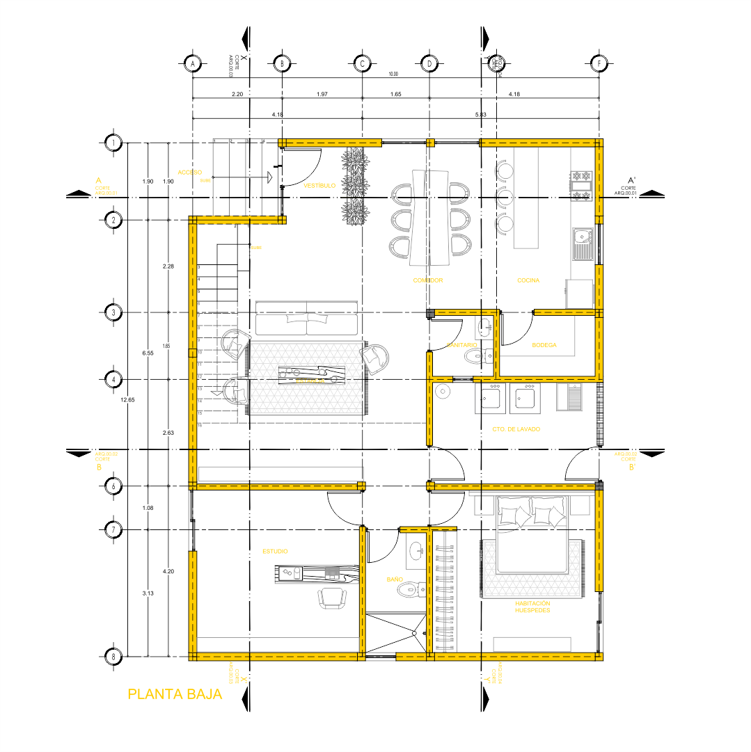 Plano de planta del Proyecto Huitzilac